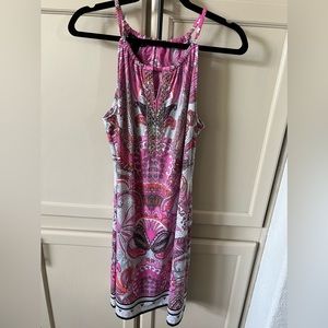 INC Halter-Style Dress with Rhinestone Detail